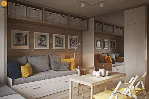 طراحی داخلی 4 آپارتمان با مساحت زیر 40 مترمربع