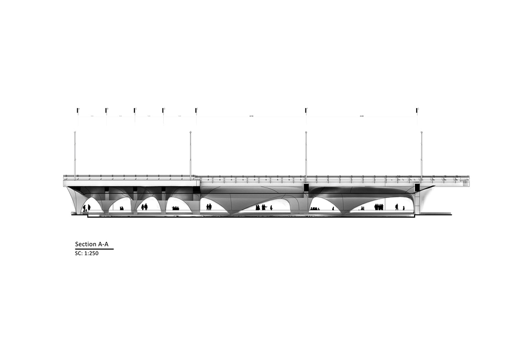 طرح پیشنهادی موزه زیر پل میرداماد