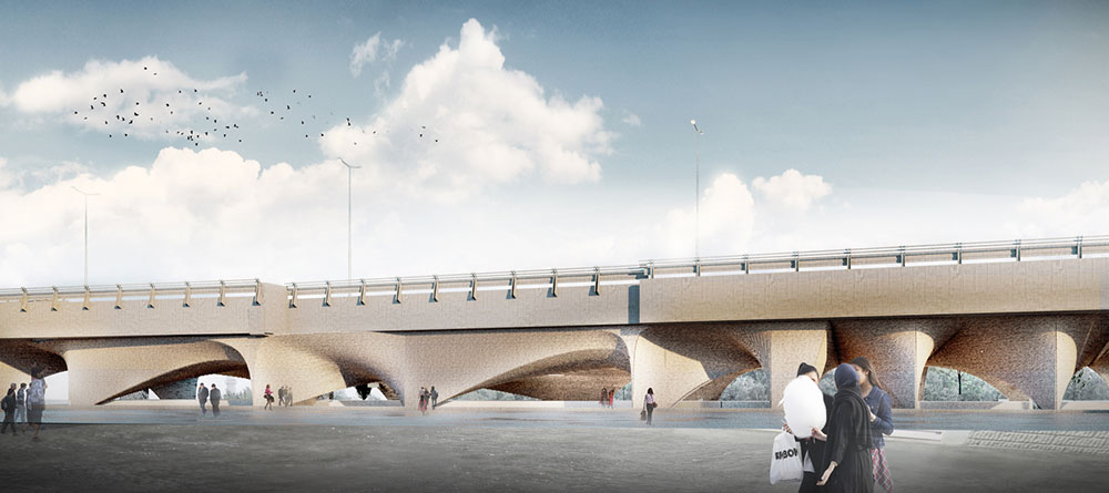 طرح پیشنهادی موزه زیر پل میرداماد طرح پیشنهادی موزه زیر پل میرداماد