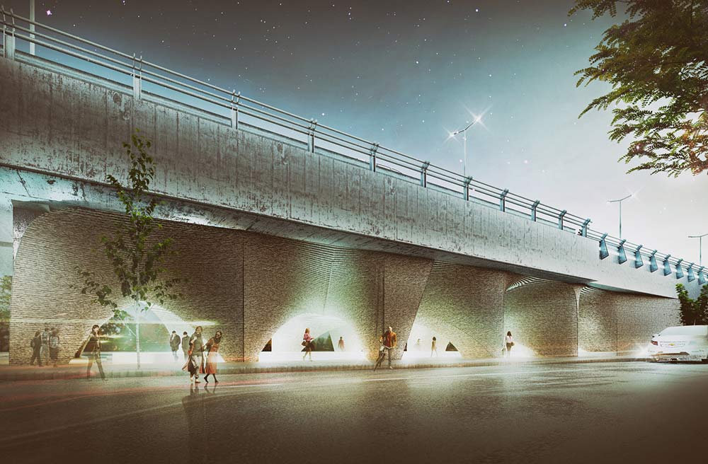 طرح پیشنهادی موزه زیر پل میرداماد