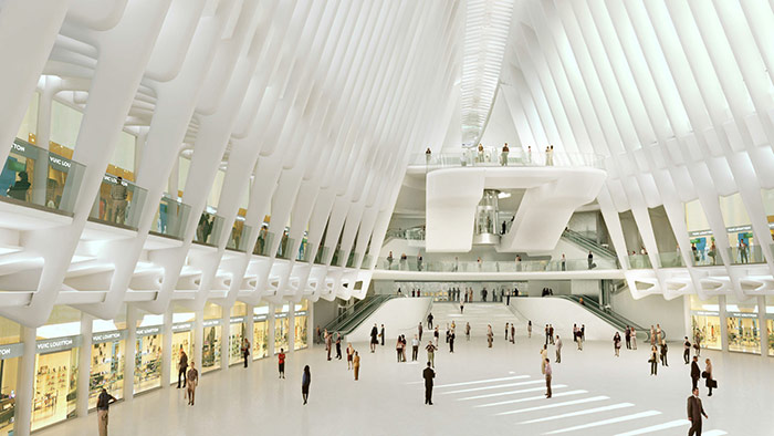 سردر ایستگاه متروی مرکز تجاری جهانی نیویورک