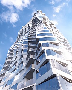 استودیو  Gang  چگونه برج MIRA  را  در سانفرانسیسکو چرخاند؟