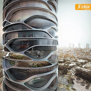 معماری برج خلاقانه لئونارد 56 + ویدئوی انیمشن طراحی برج