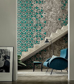 طرح های کاغذ دیواری شرکت Wall&Decò ارائه شده در نمایشگاه Scènes d’Interieu پاریس
