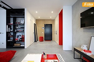 قرمز و آبی : بررسی دو آپارتمان زیر 70 متر مربع