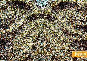 هنر عکاسی و دیتیل های معماری ایرانی در سقف ها