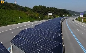 استفاده از پانل های خورشیدی برای پوشاندن مسیر دوچرخه