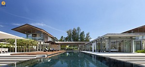 طراحی و معماری ویلایی در تایلند با الهام از زندگی استوایی