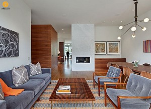 طراحی و دکوراسیون داخلی آپارتمان 3 طبقه برای یک خانواده