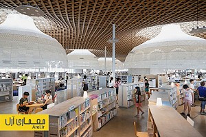 معماری و طراحی داخلی کتابخانه و فروشگاه رسانه ای توسط تویو ایتو