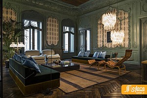 دکوراسیون داخلی آپارتمان خصوصی فندی به سبک ایتالیایی
