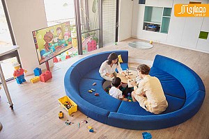 طراحی داخلی آپارتمان به سبک کودکانه، توسط HAO