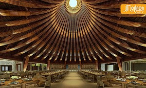 طراحی داخلی رستوران و استحکام چوب بامبو