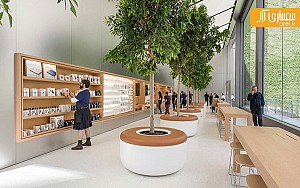 معماری فروشگاه اپل سانفرانسیسکو از فاستر + همکاران