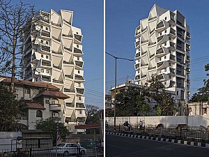 معماری متفاوت آپارتمان مسکونی در هند