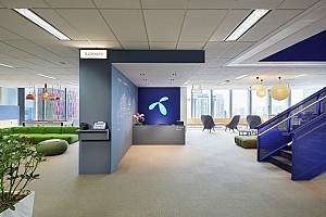 طراحی داخلی اداری شرکت Telenor در سنگاپور