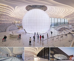 طراحی کتابخانه بزرگ تیانجین از گروه معماری MVRDV
