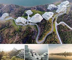 طراحی مجموعه هتل های کوهستانی هوانگشان از گروه معماری MAD