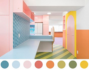 اهمیت پالت های رنگی در طراحی معماری