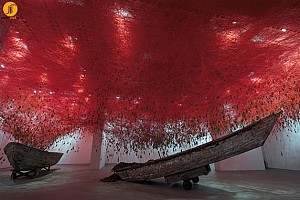 طراحی غرفه هزارتوی خاطرات، با 50000 کلید و نخ قرمز