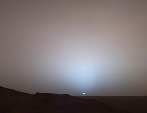 تماشای غروب خورشید از مریخ با روح آمریکا