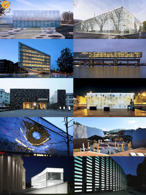 ده ساختمانی که با الهام پذیری از متریال شیشه ساخته شده است