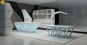 طراحی میز مفهومی TRON