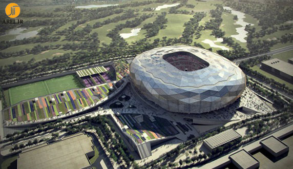 معماری ورزشگاه،معماری فضای ورزشی،ساختمان ورزشی،معماری استادیوم قطر