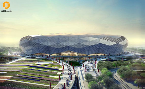 معماری ورزشگاه،معماری فضای ورزشی،ساختمان ورزشی،معماری استادیوم قطر
