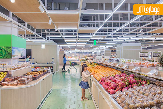 طراحی داخلی فروشگاه و سوپر مارکت Original Life در پکن