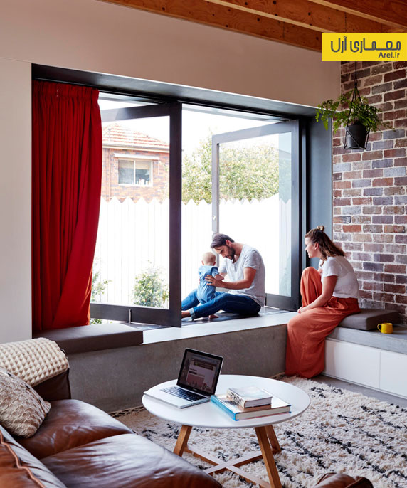 طراحی داخلی آپارتمان روشن و مدرن برای یک زوج جوان 