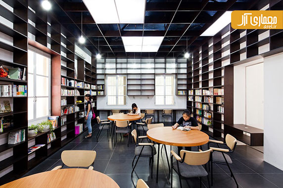 طراحی داخلی کتابخانه و مرکز بنیاد ژاپن در شهر هانوی
