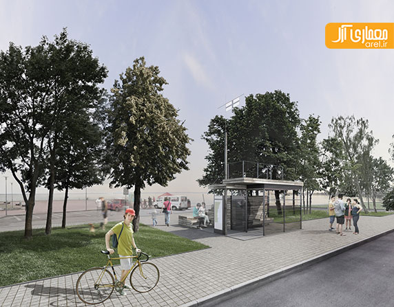 طراحی ایستگاه های اتوبوس برای اتصال 6 دهکده ی دور افتاده ی کشور  لیتوانی