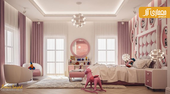 5 مورد طراحی داخلی خلاقانه و زیبای  اتاق خواب کودک