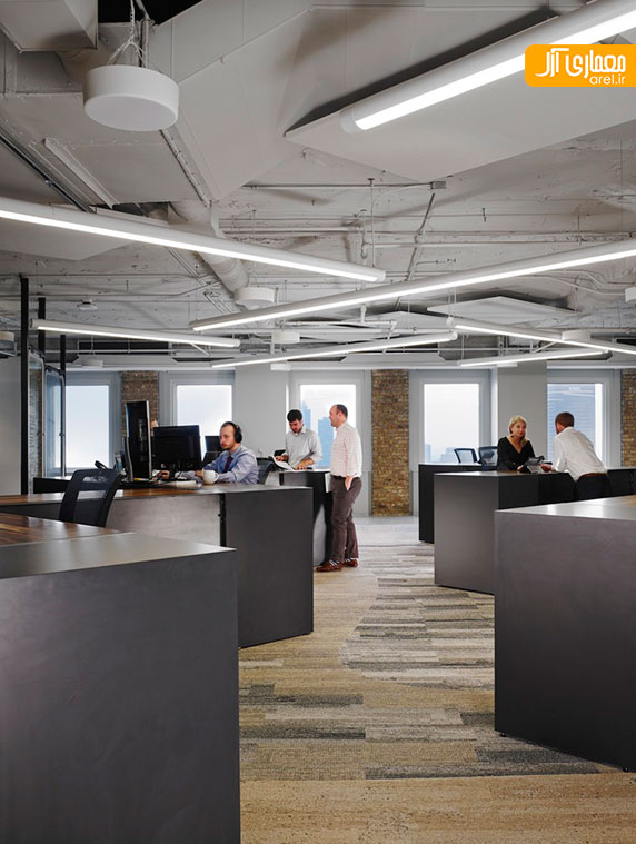 طراحی داخلی دفتر اداری شرکت آینده در شیکاگو