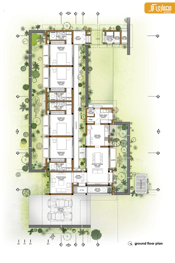 معماری فضای اقامتی توسط استودیو طراحی LIJO.RENY