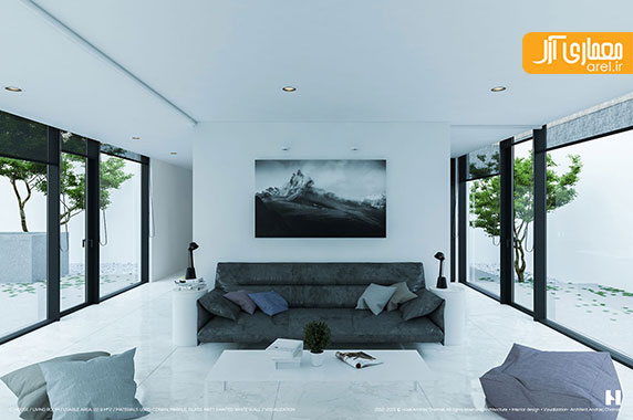 قسمت دوم: طراحی داخلی منزل به سبک مینیمال با ترکیب رنگ های سفید و سیاه