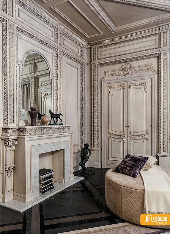 طراحی داخلی 2 آپارتمان لوکس و لاکچری به سبک نئو کلاسیک