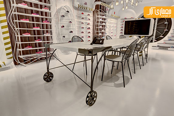 طراحی داخلی شعبه ی استانبول فروشگاه کفش اسکچرز