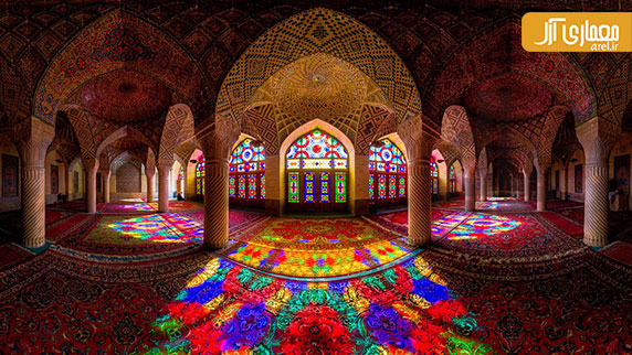 هنر عکاسی و دیتیل های معماری ایرانی در سقف ها هنر عکاسی و دیتیل های معماری ایرانی در سقف ها