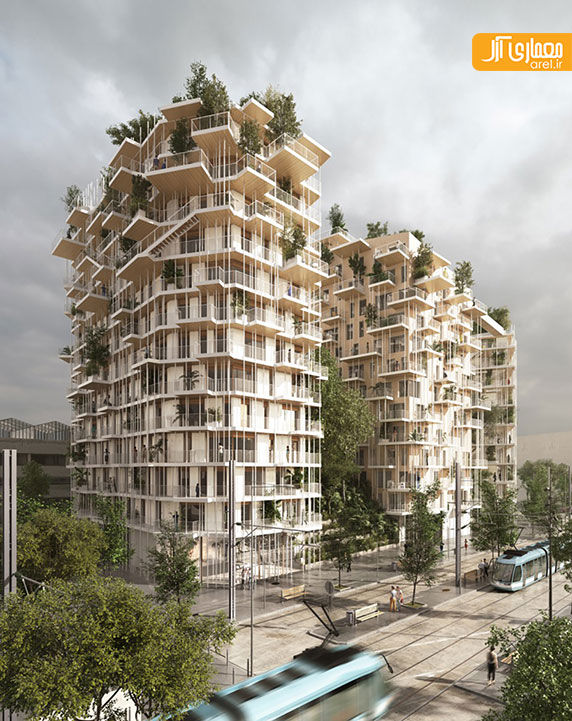 معماری پارامتریک: طراحی مجتمع مسکونی سبز در فرانسه
