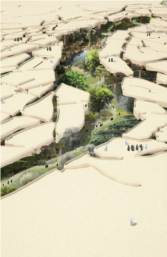 معماری پارک al fayah پارکی در کویر ، معماری در کویر
