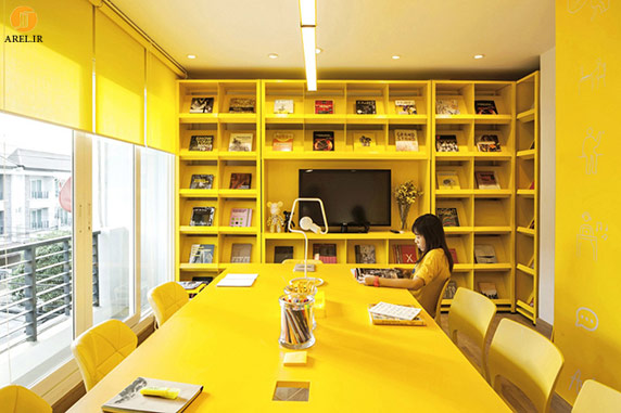 دکوراسیون داخلی با رنگ زرد