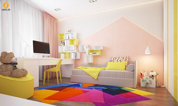 طراحی داخلی : 4 ایده طراحی اتاق کودک با ترکیب رنگ ها