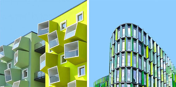 رنگ و نظم هندسی در معماری