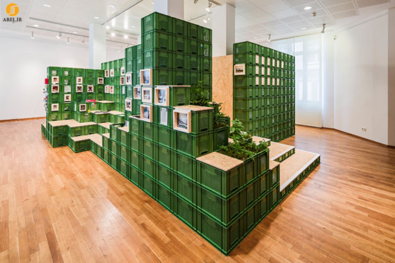 خلاقیت : ساخت غرفه با جعبه های سبزیجات