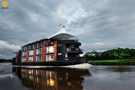 طراحی و معماری هتل شناور در رودخانه آمازون