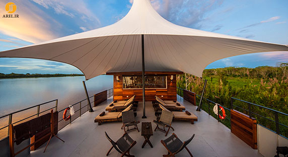 طراحی و معماری هتل شناور در رودخانه آمازون