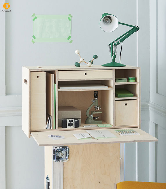 طراحی میز مطالعه قابل حمل و جا به جایی
