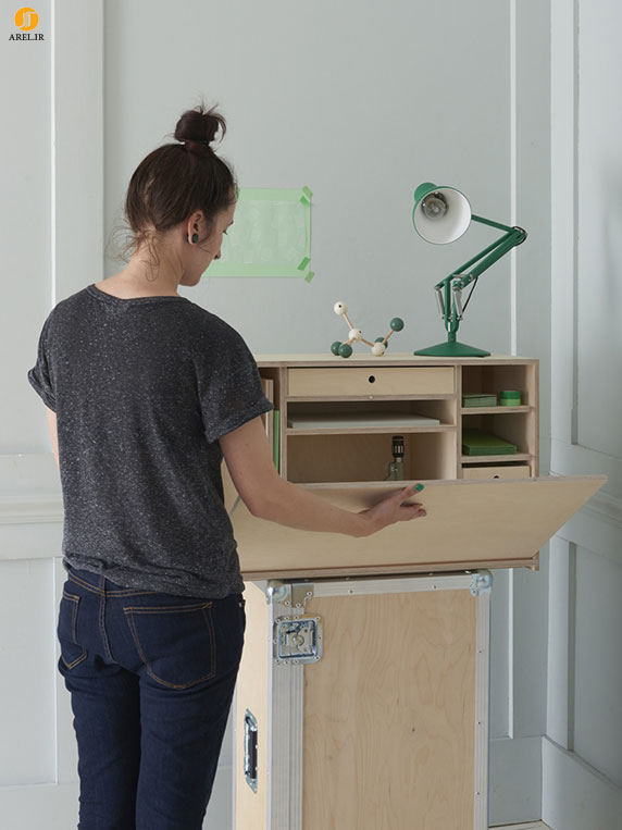 طراحی میز مطالعه قابل حمل و جا به جایی